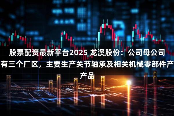 股票配资最新平台2025 龙溪股份：公司母公司现有三个厂区，主要生产关节轴承及相关机械零部件产品