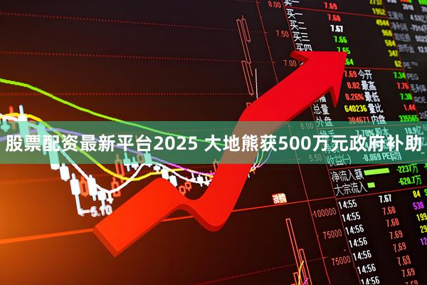 股票配资最新平台2025 大地熊获500万元政府补助